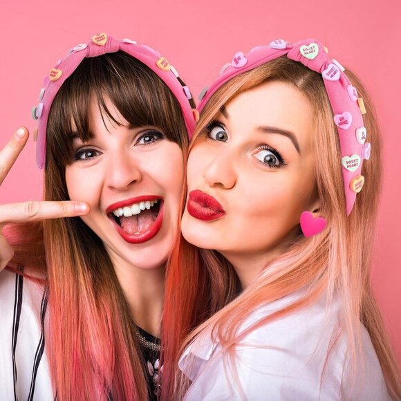 Valentine\'s Day Headband and Heart Earrings Set for Women Romantic Accessories main image 6